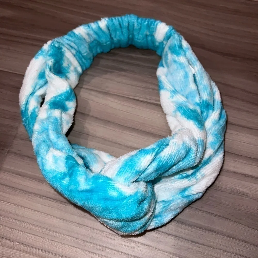 PINK Tie Dye Towel Headband